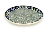 Peacock Swirl Dinner Plate Polish Pottery