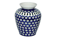 Peacock Medium Vase Polish Pottery