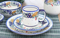 Pinecone Cereal/Soup Bowl Polish Pottery