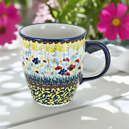 Prairie Garden Coffee Mug Polish Pottery