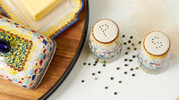Prairie Garden Large Butter Dish Polish Pottery