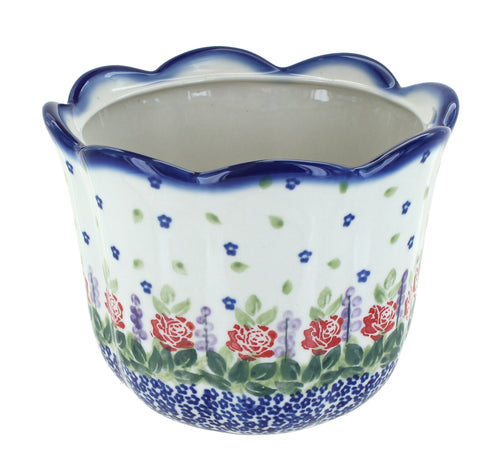 Polish Pottery Roses Are Red Planter