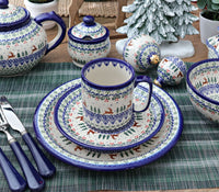 Reindeer Delight Dinner Plate Polish Pottery