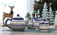 Reindeer Delight 3 Piece Tea Set Polish Pottery