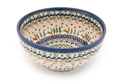 Reindeer Delight Cereal/Soup Bowl Polish Pottery
