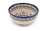 Reindeer Delight Dessert Bowl Polish Pottery