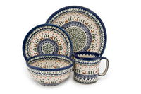 Reindeer Delight 4 PC Place Setting - Service for 1 Polish Pottery