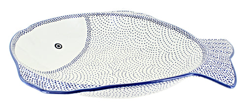 Polish Pottery Small Dots Large Fish Platter