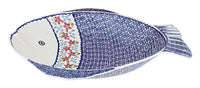 Polish Pottery Red Poppy Large Fish Platter