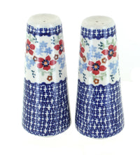 Polish Pottery Red Poppy Salt & Pepper Shakers