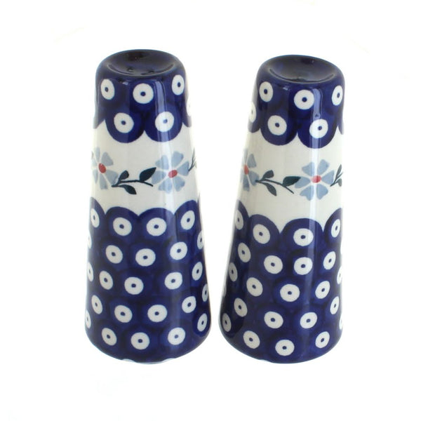 Blue Violet Salt & Pepper Shakers