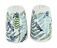 Polish Pottery Woodland Fern Salt & Pepper Shaker