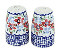 Polish Pottery Red Poppy Salt & Pepper Shaker