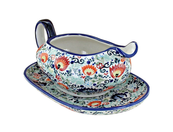 Desert Oasis Gravy Boat & Plate