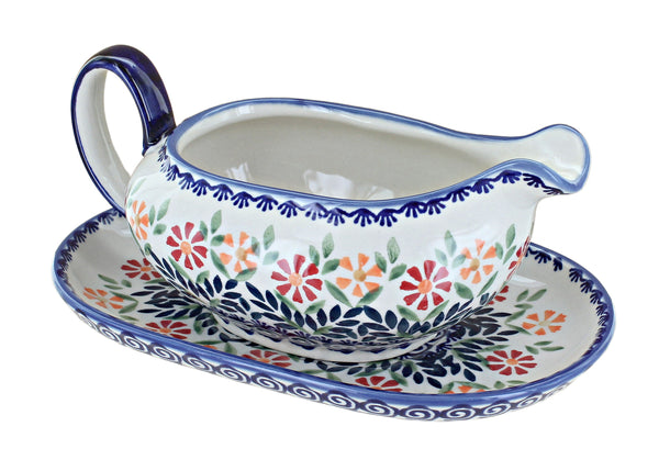 Garden Bouquet Gravy Boat & Plate