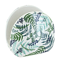 Polish Pottery Woodland Fern Napkin Holder