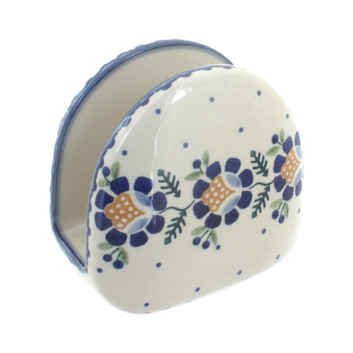 Polish Pottery Sunflower Napkin Holder