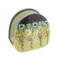 Polish Pottery Sunshine Grotto Napkin Holder