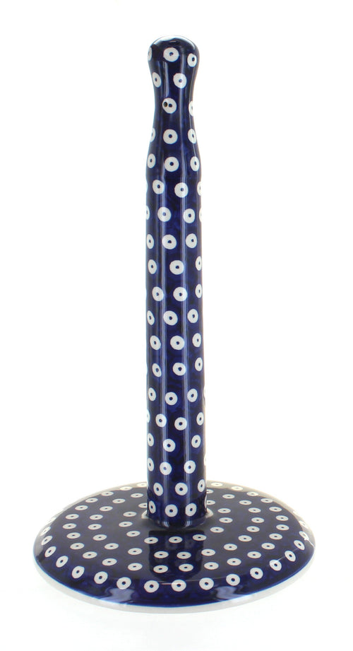 Polish Pottery Dots Paper Towel Holder