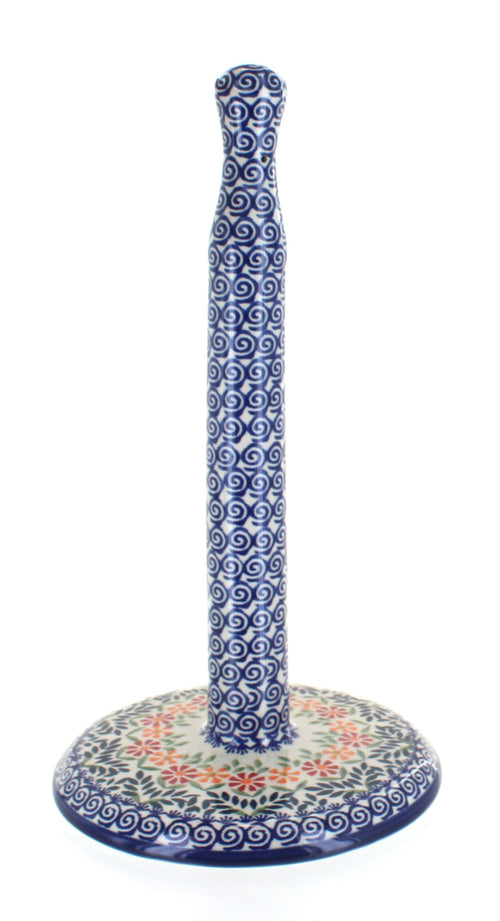 Polish Pottery Garden Bouquet Paper Towel Holder