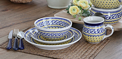 Saffron Dinner Plate Polish Pottery