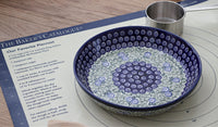 Seaside Swirl Pie Plate Polish Pottery