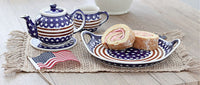 Stars & Stripes Trivet Polish Pottery