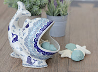 Summer Fun Fish Sponge Holder Polish Pottery