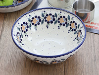 Sunflower Large Serving Bowl Polish Pottery