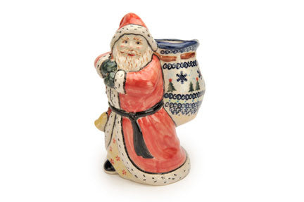 Reindeer Delight Santa Claus Polish Pottery