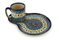 Savannah Breakfast Plate with Mug Polish Pottery