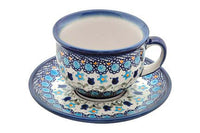 Savannah Cup & Saucer Polish Pottery