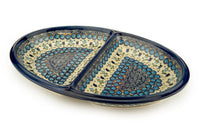 Savannah Large Divided Dish Polish Pottery