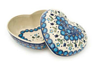 Savannah Large Heart Box Polish Pottery