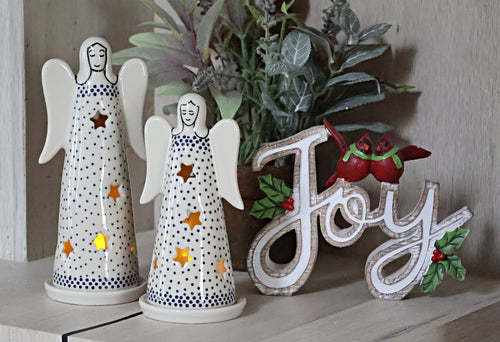 Small Dots Small Angel Luminary Polish Pottery