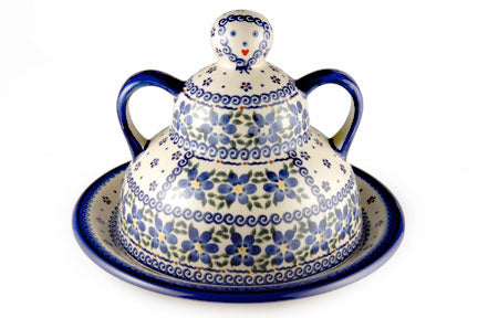 Spring Blossom Cheese Lady Polish Pottery