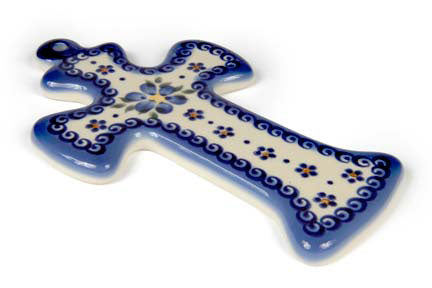 Spring Blossom Cross Polish Pottery
