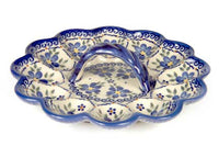 Spring Blossom Egg Plate Polish Pottery