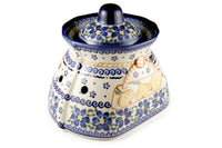 Spring Blossom Small Garlic Keeper Polish Pottery