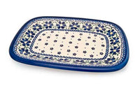 Spring Blossom Medium Rectangular Serving Platter Polish Pottery