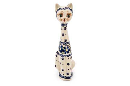 Spring Blossom Small Cat Polish Pottery