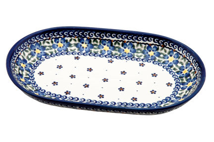 Spring Blossom Medium Oval Dish Polish Pottery