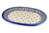 Spring Blossom Large Oval Platter Polish Pottery