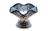 Spring Blossom Pedestal Candy Dish Polish Pottery