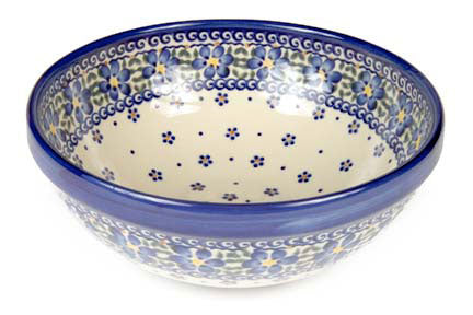 Spring Blossom Small Serving Bowl Polish Pottery