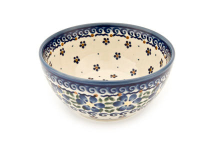 Spring Blossom Dessert Bowl Polish Pottery