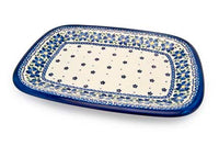 Spring Blossom Large Rectangular Serving Platter Polish Pottery