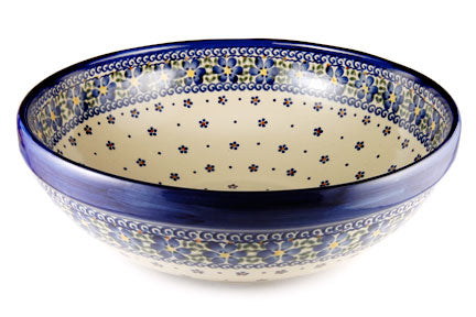 Spring Blossom Large Serving Bowl Polish Pottery