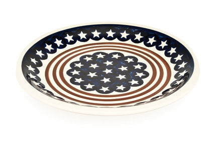 Stars & Stripes Small Dinner Plate Polish Pottery
