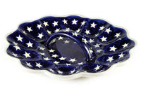 Stars Egg Plate Polish Pottery
